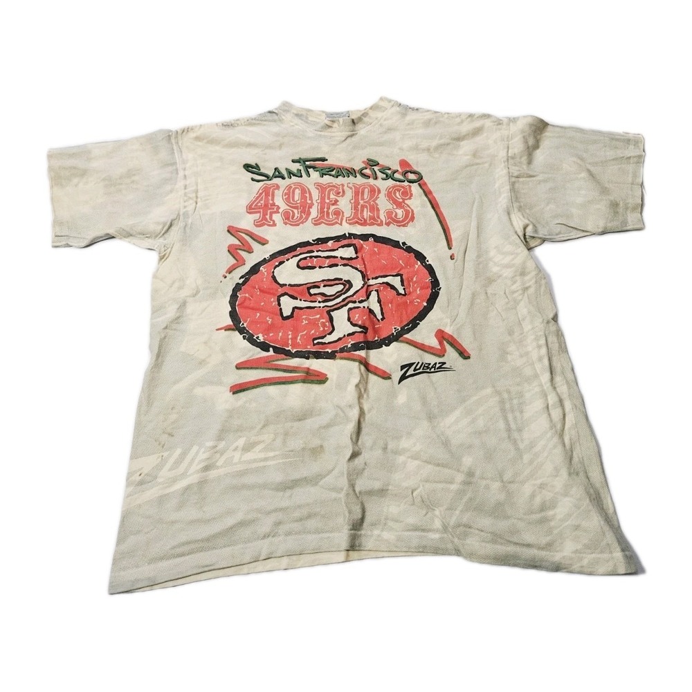 San Francisco 49ers NFL Zubaz Men's Graphic T-Shirt Size Medium Cotton